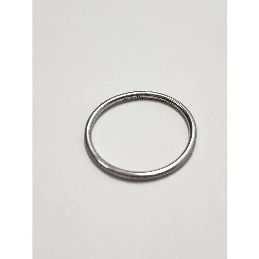Linjer 925 Sterling Silver Thin Stackable Band Size 5.5